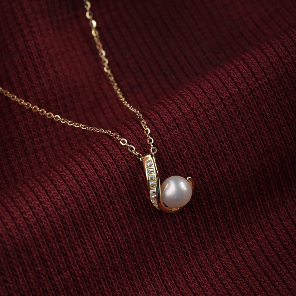 Whispering Pearl Pendant Necklace