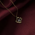 Lustre Petal Frame Pendant Necklace