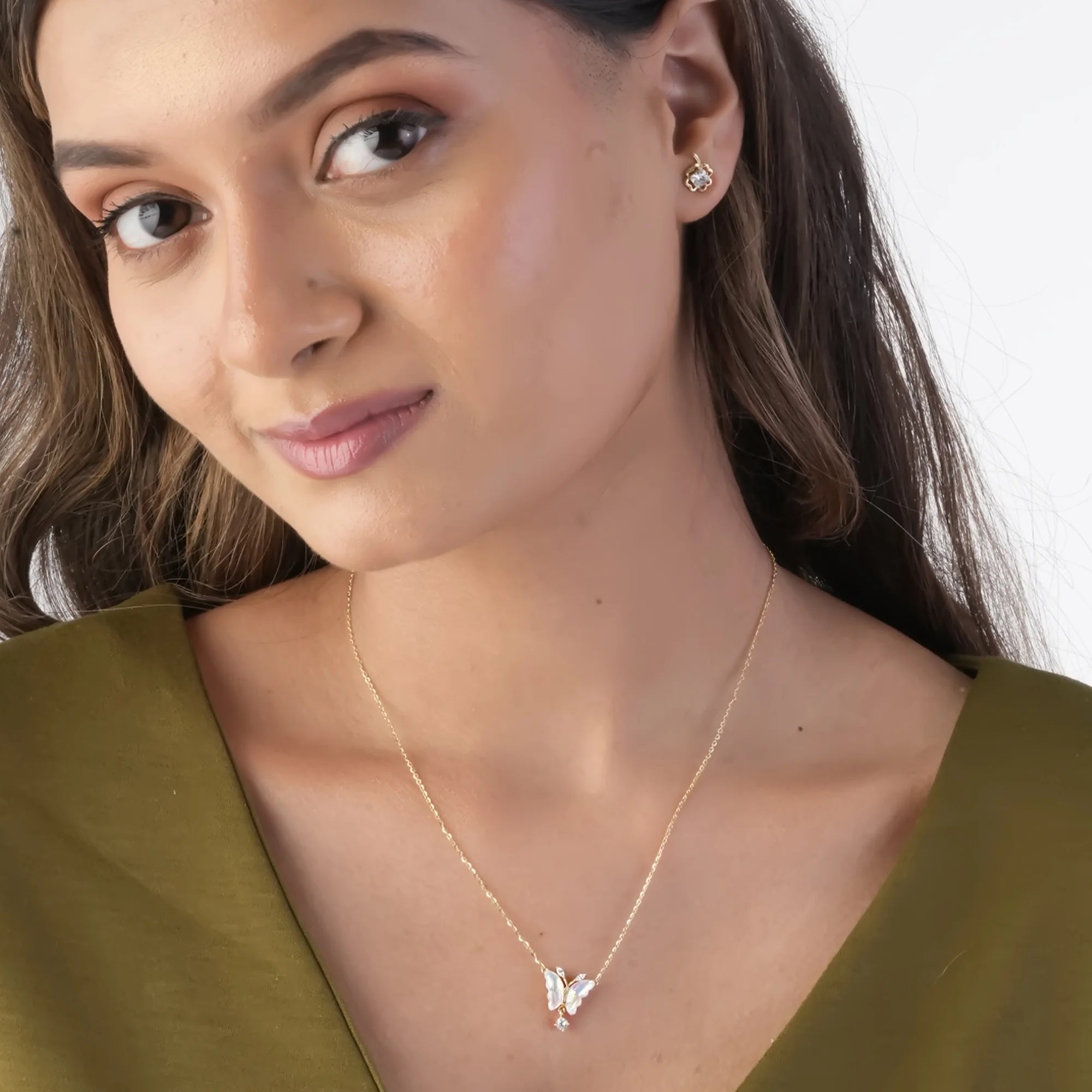 Whimsical Butterfly Pendant Necklace