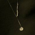 Golden Bamboo Pendant Necklace