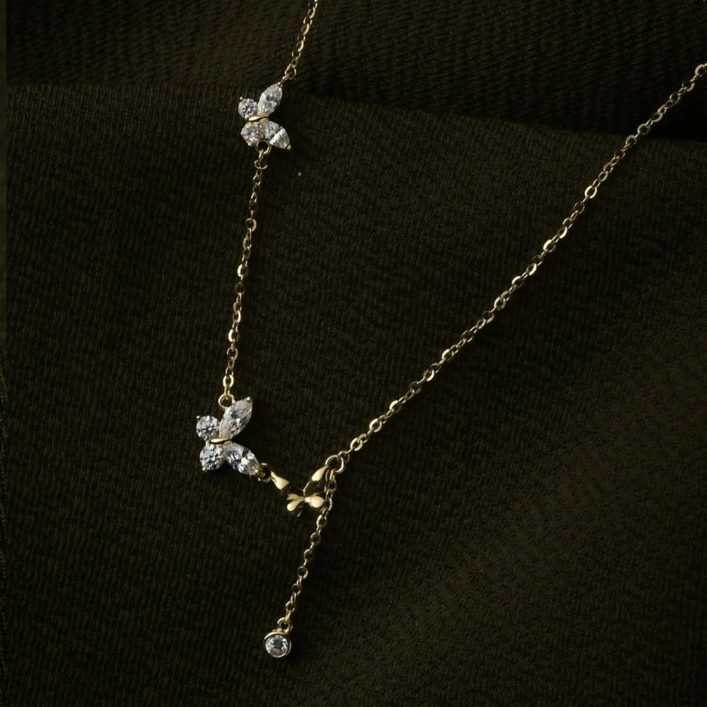 Dancing Butterflies Pendant Necklace