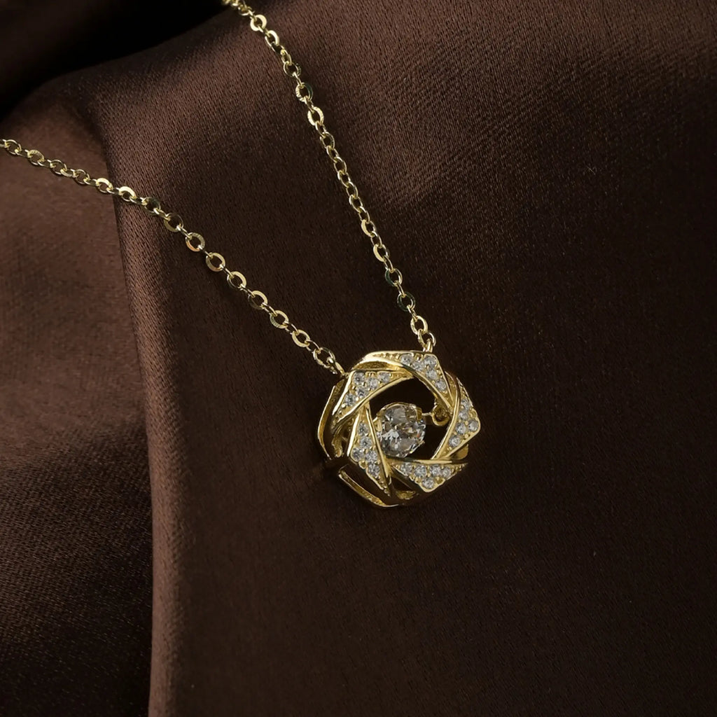 Twist Knot Pendant Necklace