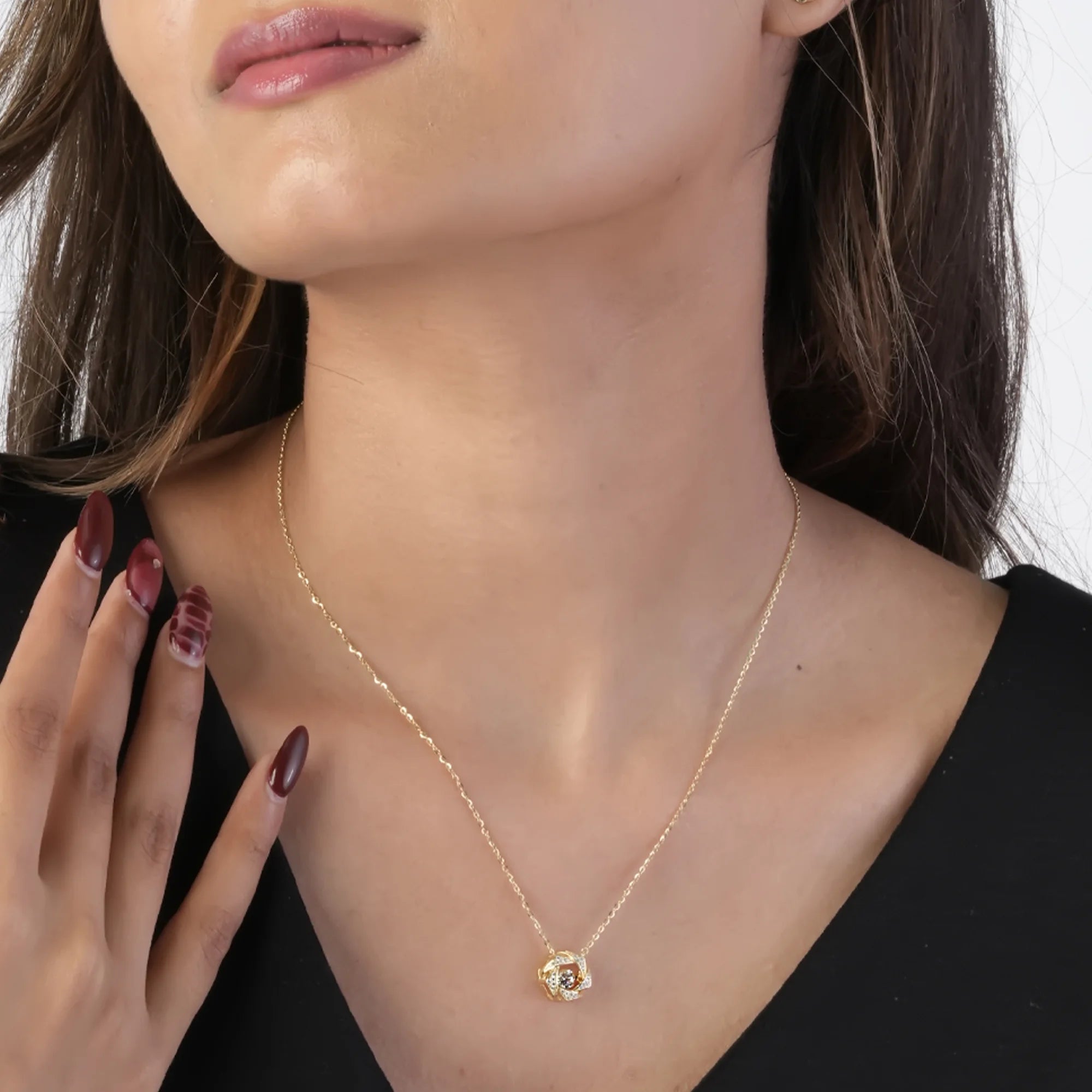 Twist Knot Pendant Necklace