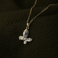 Sparkling Wings Butterfly Pendant Necklace