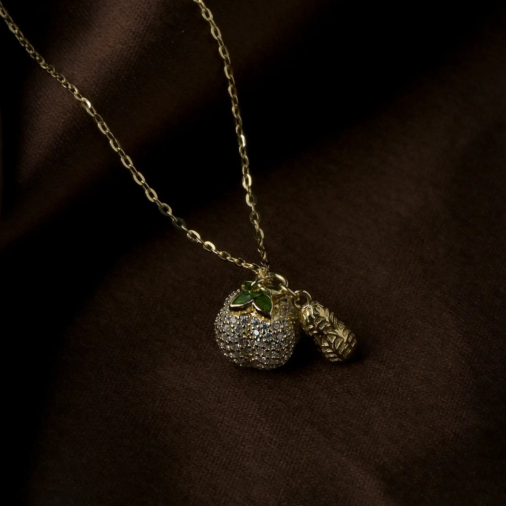 Glitter Globe Charm Pendant Necklace