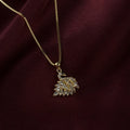Radiant Swan Crystal Pendant Necklace