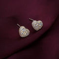 Sparkling Heart Stud Earring