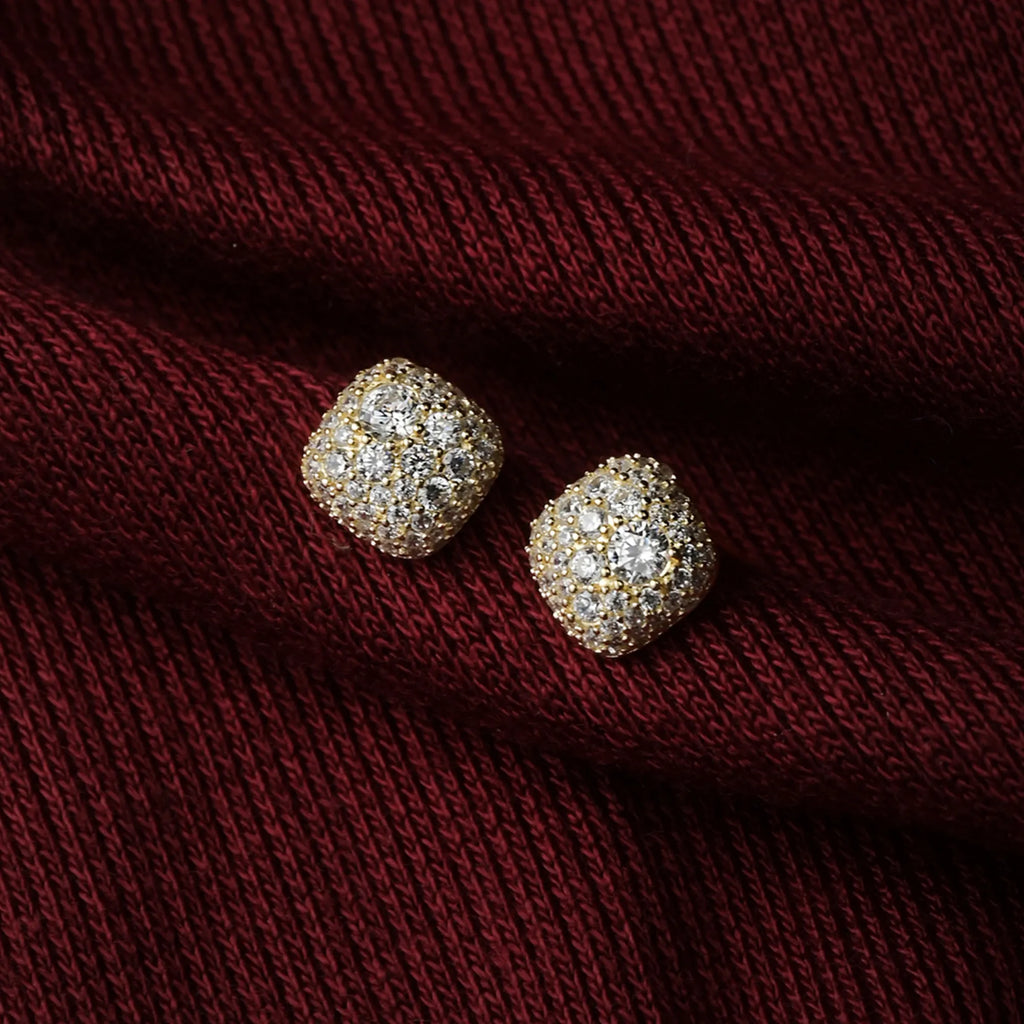 Sparkling Cushion Stud Earring