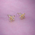Tiny Dragonfly Stud Earring
