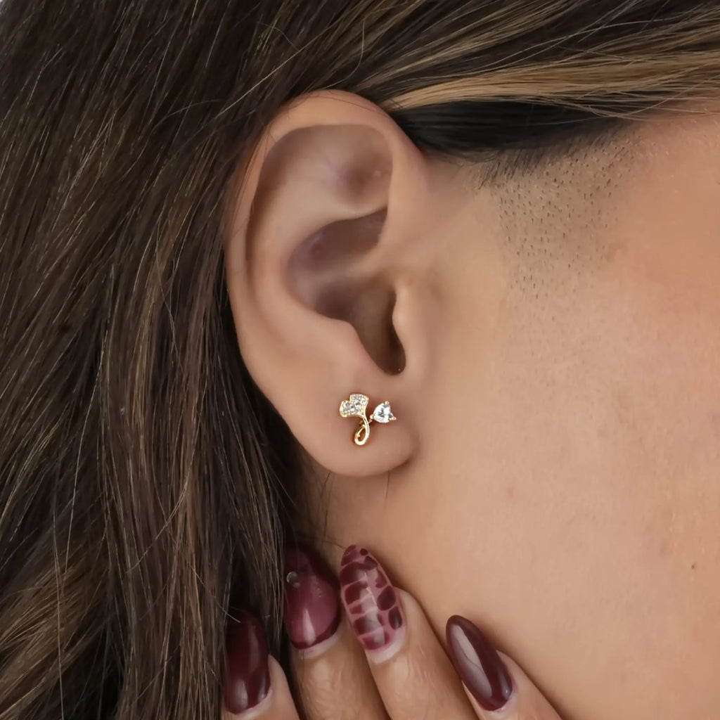 Ribbon Bow Stud Earring