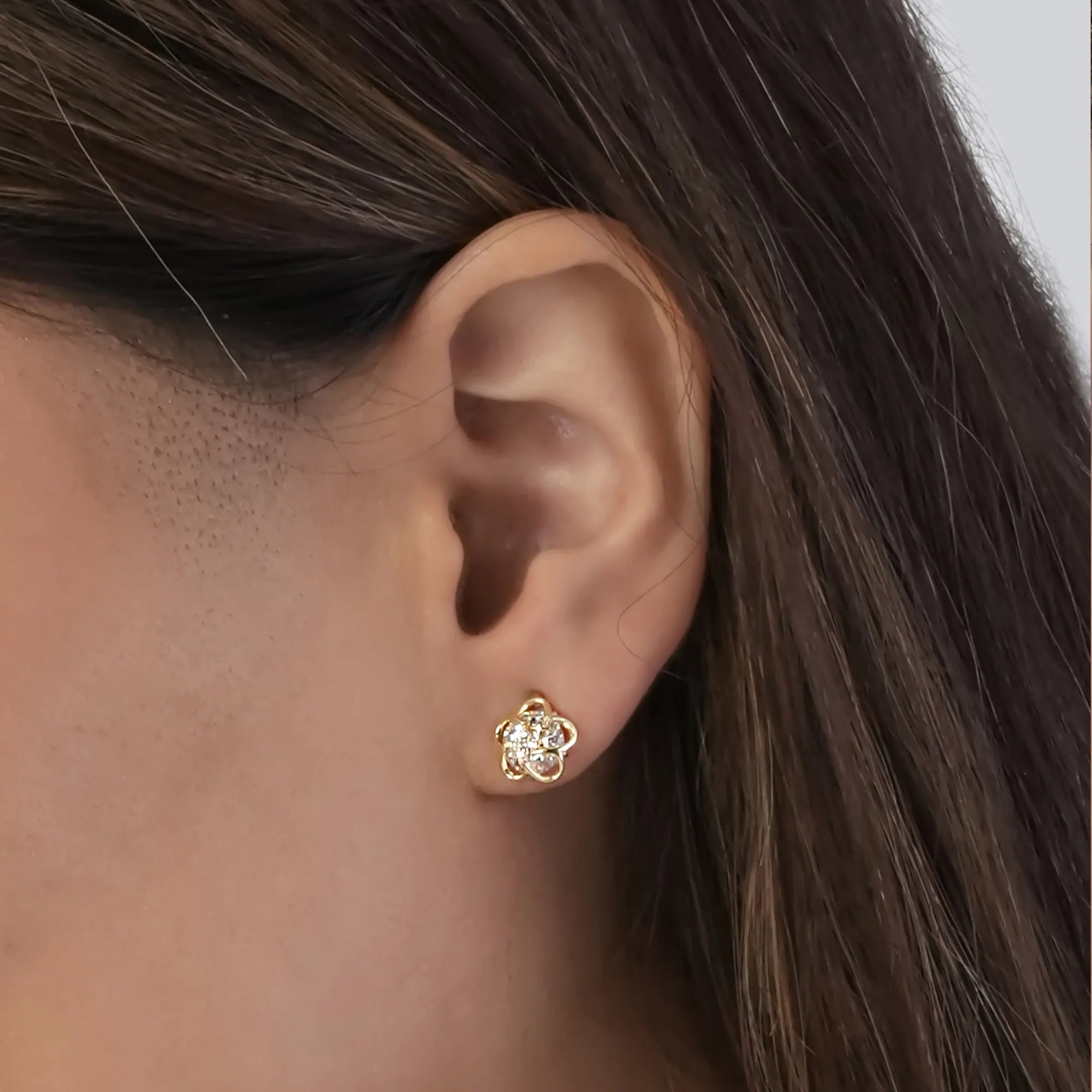 Petal Cluster Stud Earring
