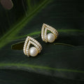 Teardrop Pearl Stud Earring