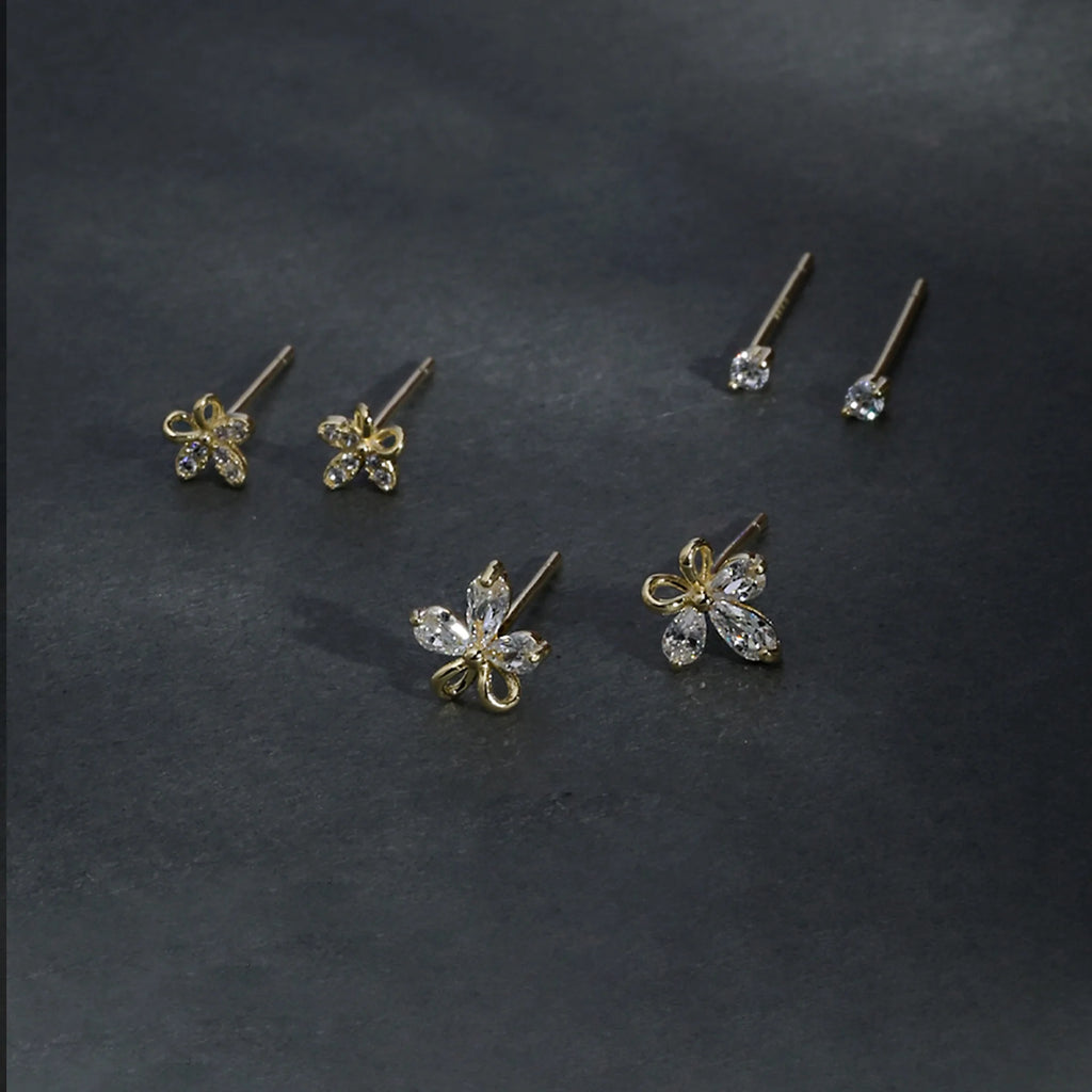 Mini Floral Stud Set