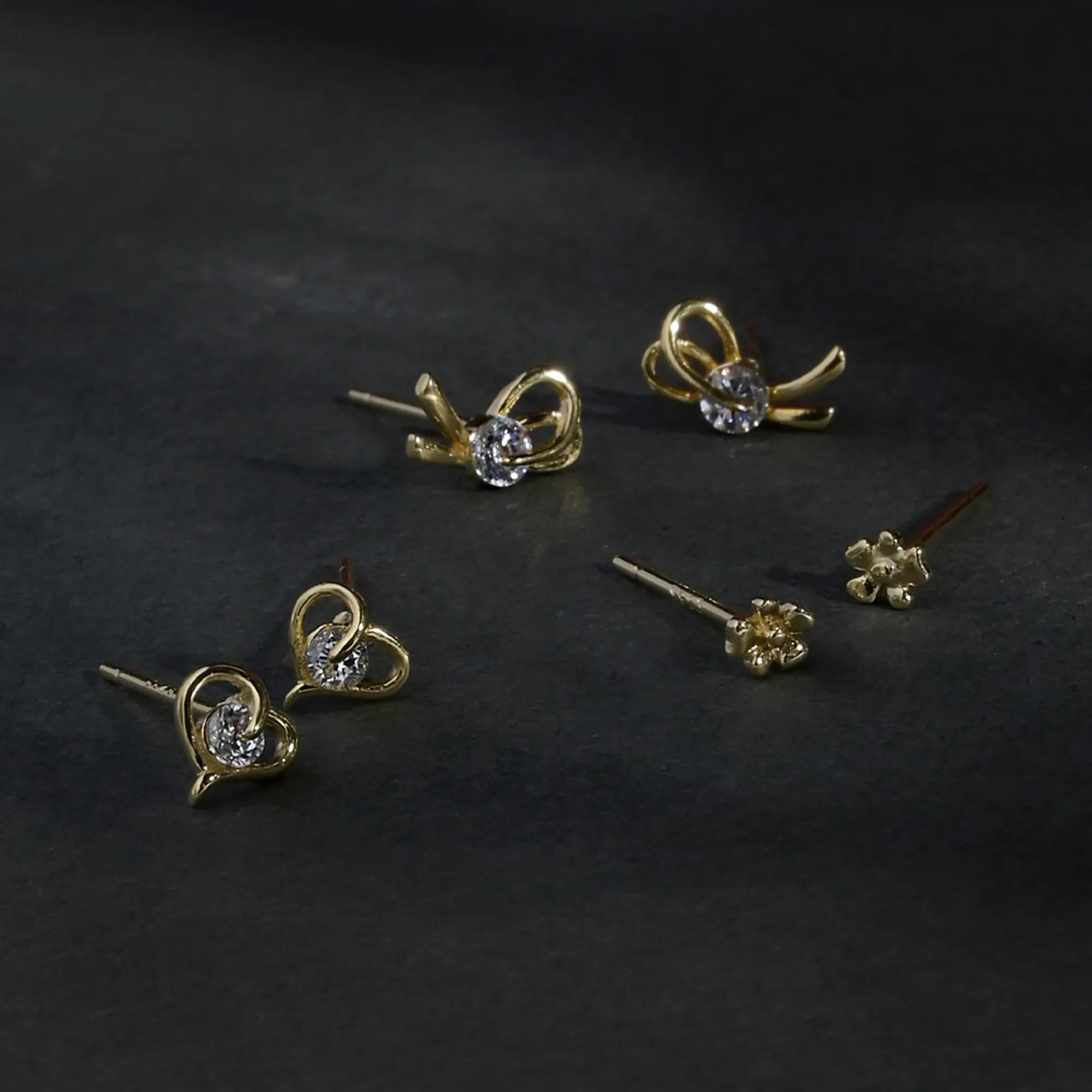 Golden Charm Mini Stud Set