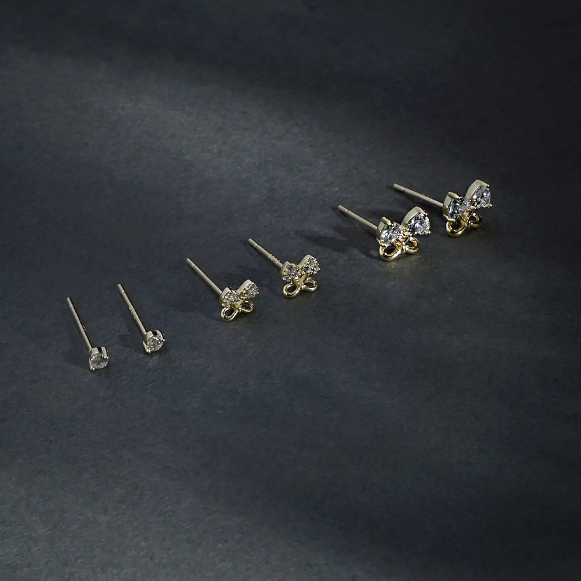 Golden Charm Mini Stud Set