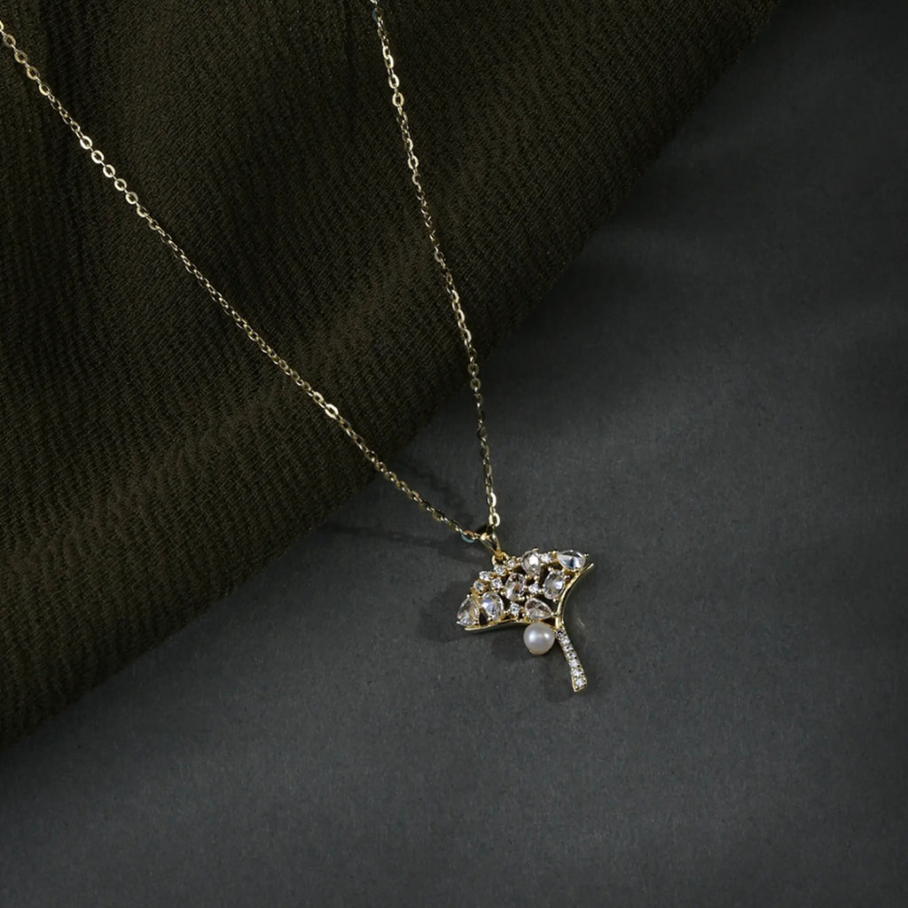 Floral Bloom Drop Necklace