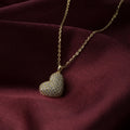 Glitter Heart Pendant Necklace