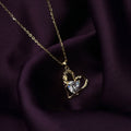 Double Heart Charm Necklace